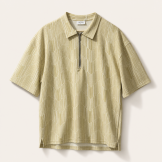 Vintage Pattern Polo T‑Shirt