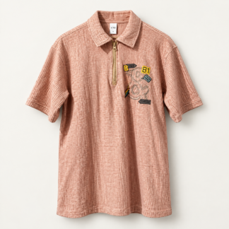 Blush Street Zip Polo