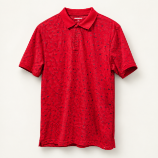 Crimson Pulse Polo
