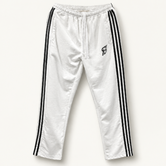 Classic White Stripe Track Pants
