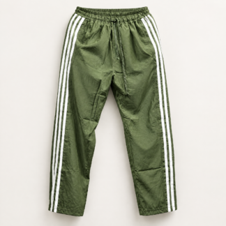 Olive Stride Snap Track Pants