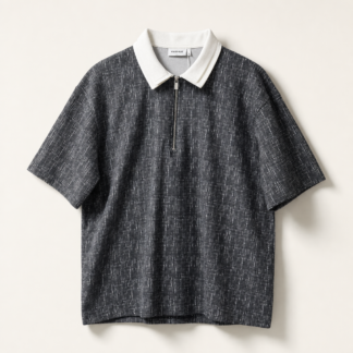 Monochrome Zip Polo