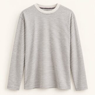 Grey Microstripe Long Sleeve