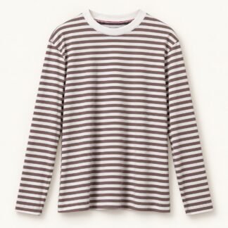 Brown Fine Stripe Long Sleeve