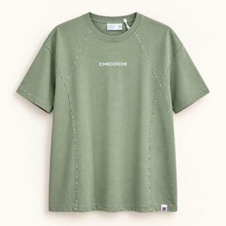 Sage Studded Seam Tee