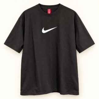 Black Swoosh Backprint Tee