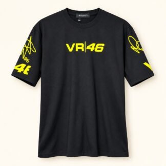 Black VR46 Helmet Graphic Tee