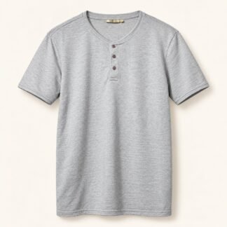 Light Grey Henley Tee